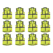 High Visibility Vest,12 pk,S/M