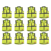 High Visibility Vest,12 pk,L/XL