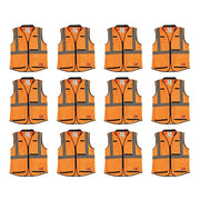 High Visibility Vest,12 pk,L/XL