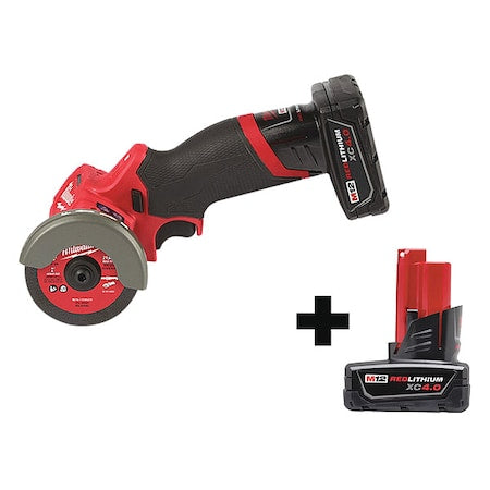 M12 FUEL 3" Compact Cut Off Tool - Kit + M12 XC 4.0 Battery Pack