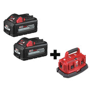 M18 HIGH OUTPUT XC6.0 Batteries, 2-Pack + M18 Six Pack Sequential Charger