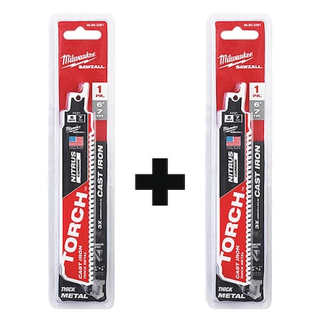 6 in x 7 TPI, Reciprocating Saw Blade Combo Pack
