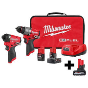 M12 FUEL 2-Tool Combo Kit + M12 HIGH OUTPUT XC5.0 Battery Pack