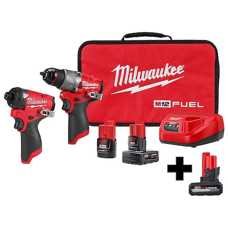 M12 FUEL 2-Tool Combo Kit + M12 HIGH OUTPUT XC5.0 Battery Pack