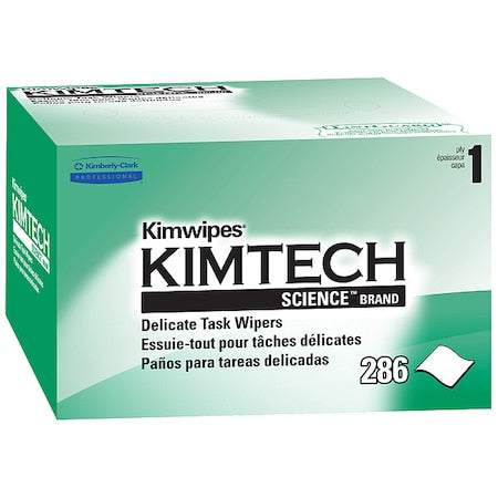 Kimwipes Delicate Task Kimtech Science Wipers (34120), White, 1-PLY, 280 Sheets / Box