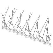 Bird Repellent Spikes, Bird-Flite, 50 ft., Color: Silver
