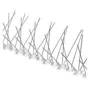 Bird Repellent Spikes, Bird-Flite, 25 ft., Color: Silver