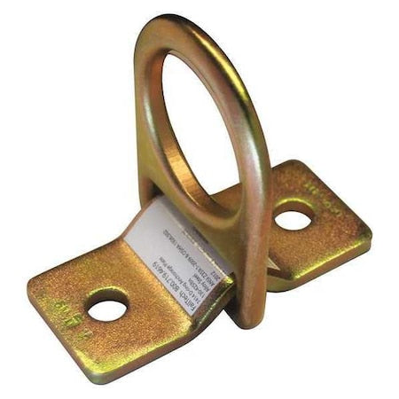 D-Ring Plate Anchor, 4 1/2 in Length, 310 lb Weigth Capacity, Steel Anchor, Pivot D-Ring