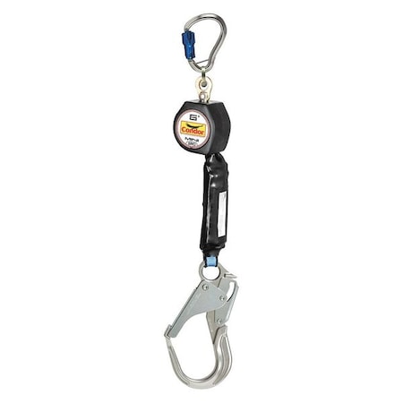MightyLite Self-Retracting Lifeline, 6 ft. Length, Carabiner, Aluminum, 1 Leg(s)