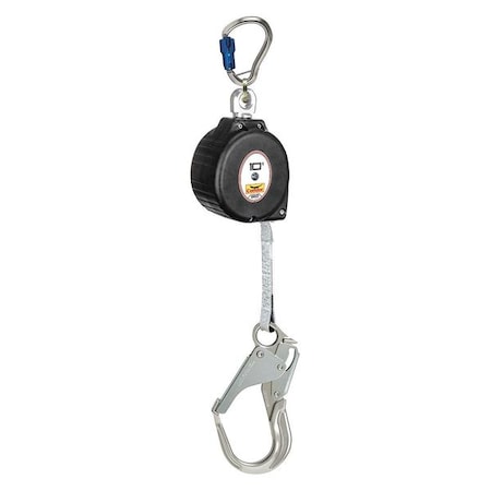 Condor Self-Retracting Lifeline, 10 ft. Length, Carabiner, Aluminum, 1 Leg(s)