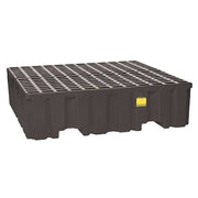 Spill Pallet, 132 gal Spill Capacity, 4 Drums, 8,000 lb Load Capacity, Polyethylene