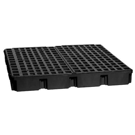 Spill Deck, 60 gal Spill Capacity, 4 Drums, 10,000 lb Load Capacity, Polyethylene