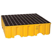 Spill Pallet, 132 gal Spill Capacity, 4 Drums, 8,000 lb Load Capacity, Polyethylene