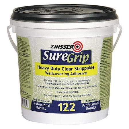 Wallcovering Adhesive, SureGrip(R) 122 Series, Tan, 1 gal, Bottle