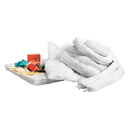 Spill Kit Refill, 14 gal Volume Absorbed per Kit, 20 gal Capacity, Refill