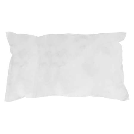 Sorbent Pillow, 18 gal, 8 1/2 in x 17 in, Oil, White, 10 PK