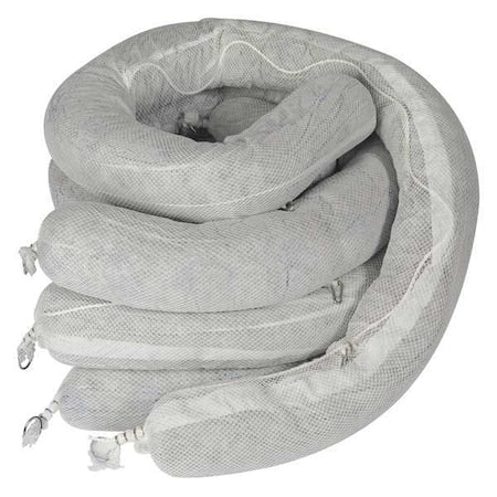 Absorbent Boom,Gray,65 gal.,PK4