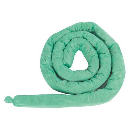Absorbent Sock,Green,10 gal.,PK2