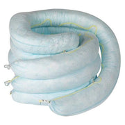 Absorbent Boom,Light Blue/Wht,65 gal,PK4