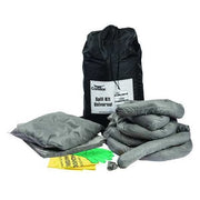 Spill Kit, 9 gal Volume Absorbed per Kit, 10 gal Capacity, Bag, Black