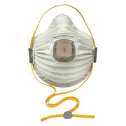 Disposable Respirator, N100, Molded, Dual, Adjustable, Molded Nose Bridge, M
