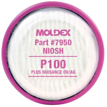 Filter, 7000, Magenta, Bayonet, Moldex 7000/7800/9000 Series Reusable Respirators