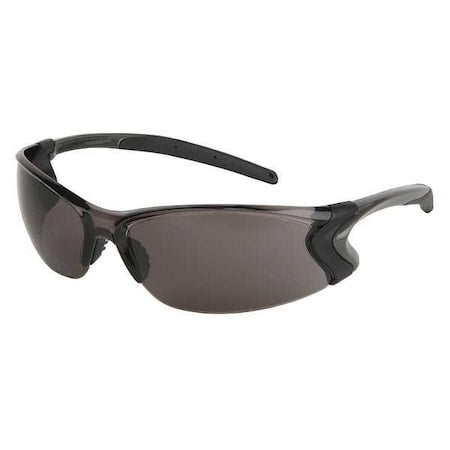 BD1, Safety Glasses, MAX6 Anti-Fog, Nylon Lens, Gun Metal Frame, Frameless