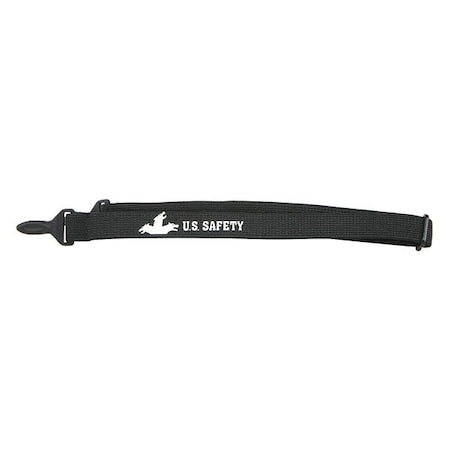 Eyewear Strap, Black, 19 in Length, Elastic, Clip Attachment