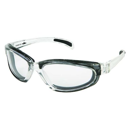 PN1, Safety Glasses, Anti-Fog & Anti-Scratch, Clear Lens, Clear Frame, Full-Frame