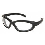 PN1, Safety Glasses, Anti-Fog & Anti-Scratch, Clear Lens, Black Frame, Full-Frame