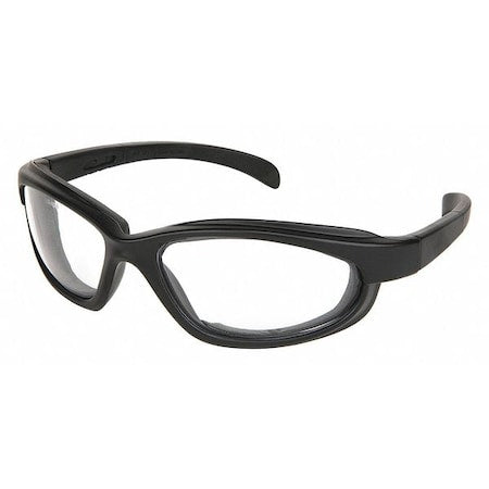 PN1, Safety Glasses, Anti-Fog & Anti-Scratch, Clear Lens, Black Frame, Full-Frame