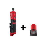 M12 FUEL 1/4" Straight Die Grinder + M12 CP2.0 Battery