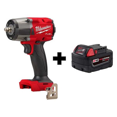 M18 FUEL 3/8" Mid-Torque Impact Wrench w/ Friction Ring + M18 XC5.0 Battery
