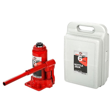 Bottle Jack,6 ton,Max Lift 16" H