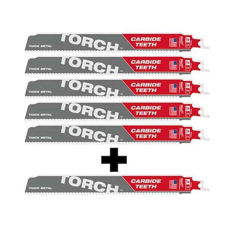 9" 8TPI The TORCH w/ CARBIDE TEETH Combo 6-Pack