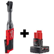M12 FUEL 3/8" Extended Reach Ratchet + M12 XC 4.0 Battery Pack