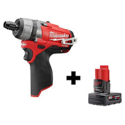 M12 FUEL 1/4" Hex 2-Speed Screwdriver + M12 XC 4.0 Battery Pack