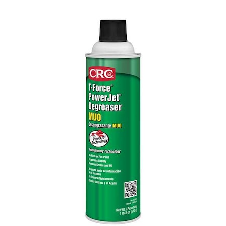 T-Force PowerJet Degreaser MUO, 20 oz Aerosol Spray Can, Solvent Based, Ready To Use, K1