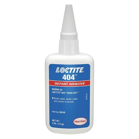 Instant Adhesive, 404 Series, Clear, 4 oz, Bottle