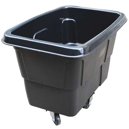 Cube Truck,7/16 cu. yd.,400lb. Cap,Black