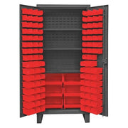 Super Duty Bin Cabinet, 36 in W, 78 in H, 24" D, 102 Bins