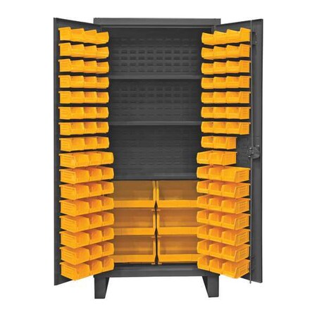 Super Duty Bin Cabinet, 36 in W, 78 in H, 24" D, 102 Bins