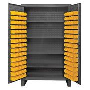 Super Duty Bin Cabinet, 36 in W, 78 in H, 24" D, 120 Bins