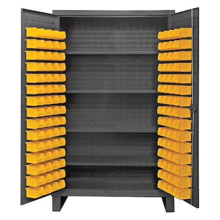 Super Duty Bin Cabinet, 36 in W, 78 in H, 24" D, 120 Bins