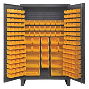 Super Duty Bin Cabinet, 48 in W, 78 in H, 24" D, 162 Bins