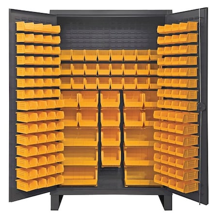 Super Duty Bin Cabinet, 48 in W, 78 in H, 24" D, 162 Bins