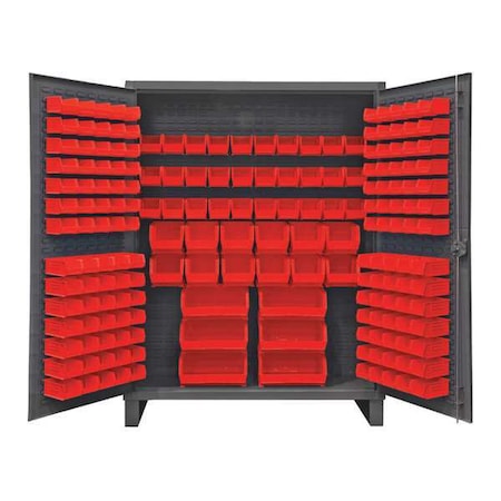Super Duty Bin Cabinet, 60 in W, 78 in H, 24" D, 198 Bins