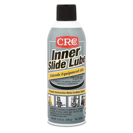 Slide Lubricant, 16 oz., Aerosol Can, Organic Solvent, Black