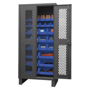 Super Duty Bin Cabinet, 36 in W, 78 in H, 24" D, 30 Bins