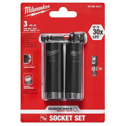 SHOCKWAVE Deep Well Impact Socket Set - 3PC